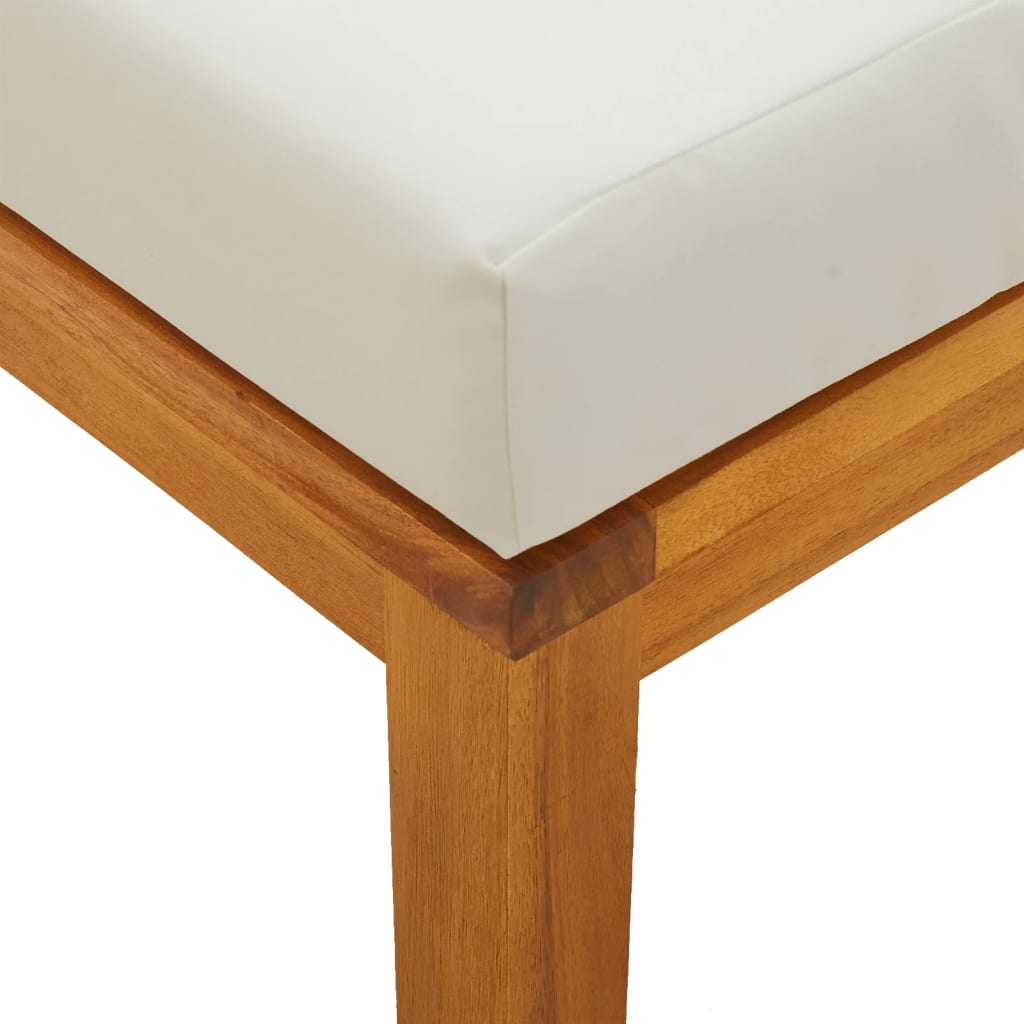Vrtni stolci s jastucima 2 kom 40x40x42 cm od bagremovog drva