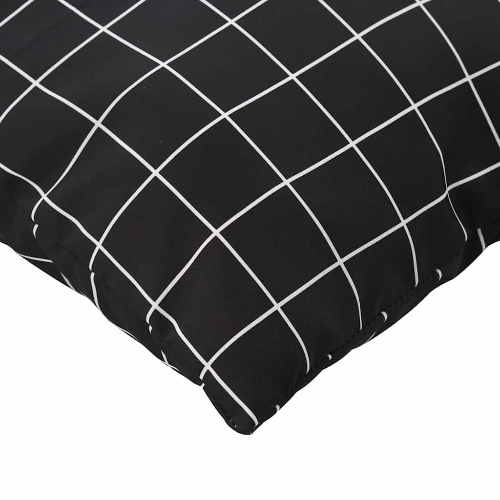 Jastučići za raspršenje Kockasto 4 pcs Crna Karirana 40 x 40 cm