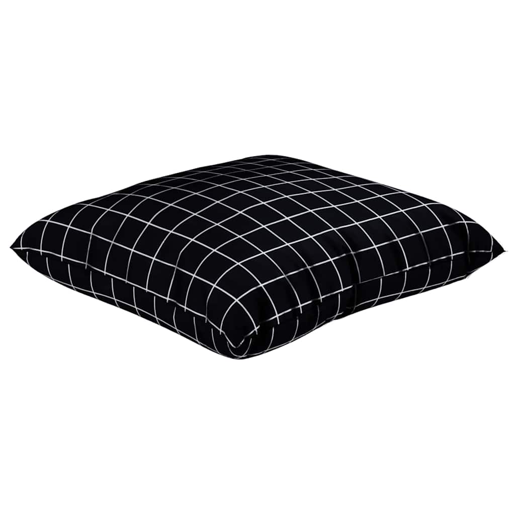 Jastučići za raspršenje Kockasto 4 pcs Crna Karirana 40 x 40 cm