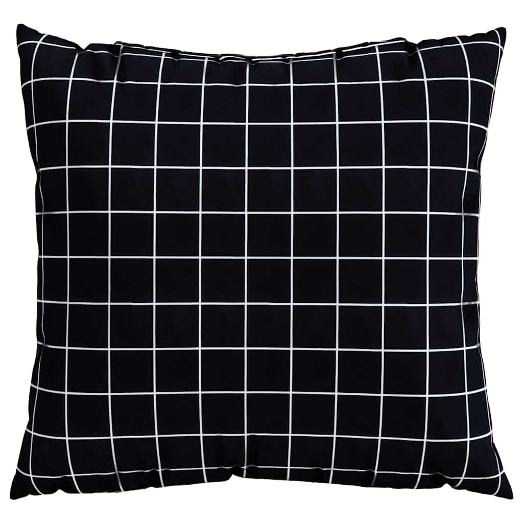 Jastučići za raspršenje Kockasto 4 pcs Crna Karirana 40 x 40 cm