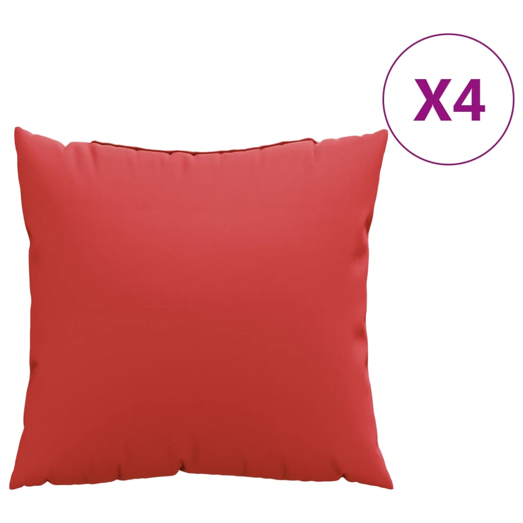 Jastuci za sofu 4 kom crveni 50 x 50 cm od tkanine