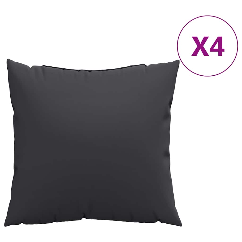 Jastuci za sofu 4 kom crni 50 x 50 cm od tkanine