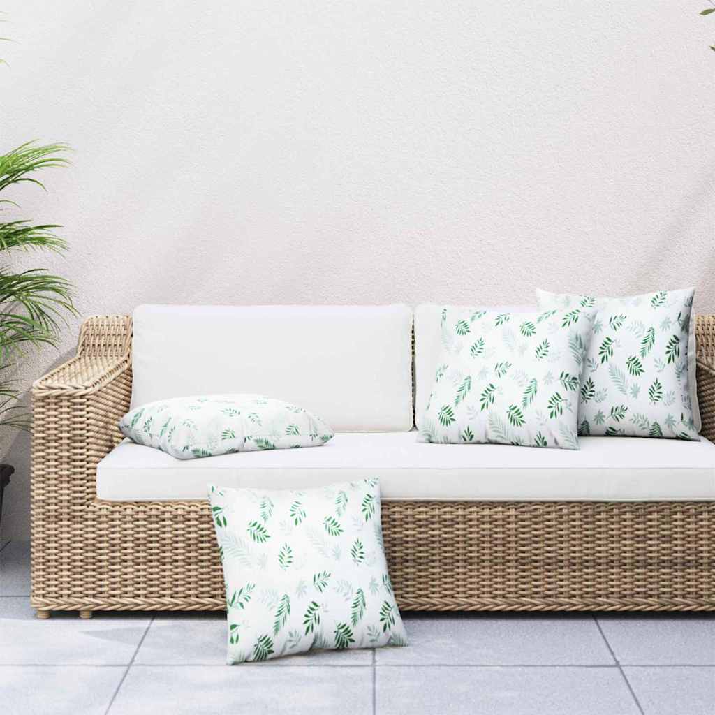 Jastučići za raspršenje 4 pcs Uzorak lista 50 x 50 cm Poliester
