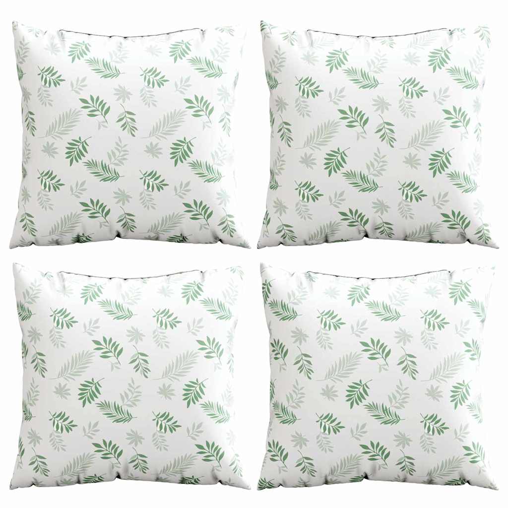 Jastučići za raspršenje 4 pcs Uzorak lista 50 x 50 cm Poliester