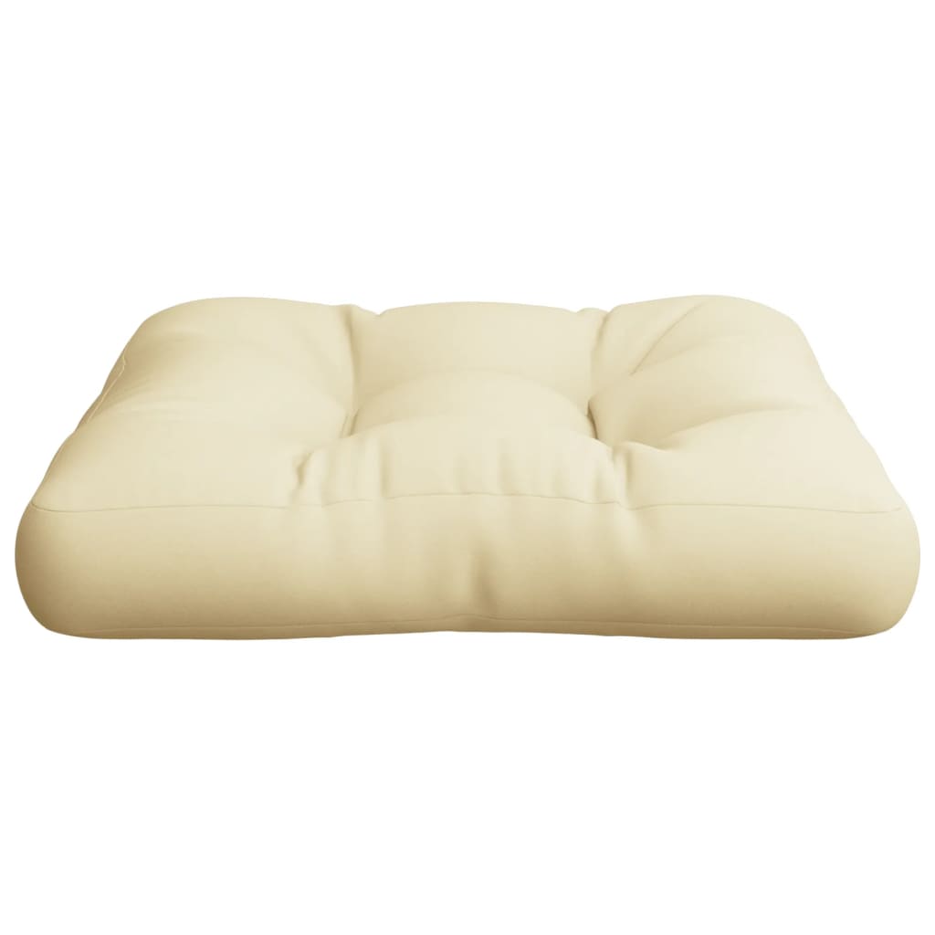 Jastuk za palete krem 50 x 50 x 12 cm od tkanine