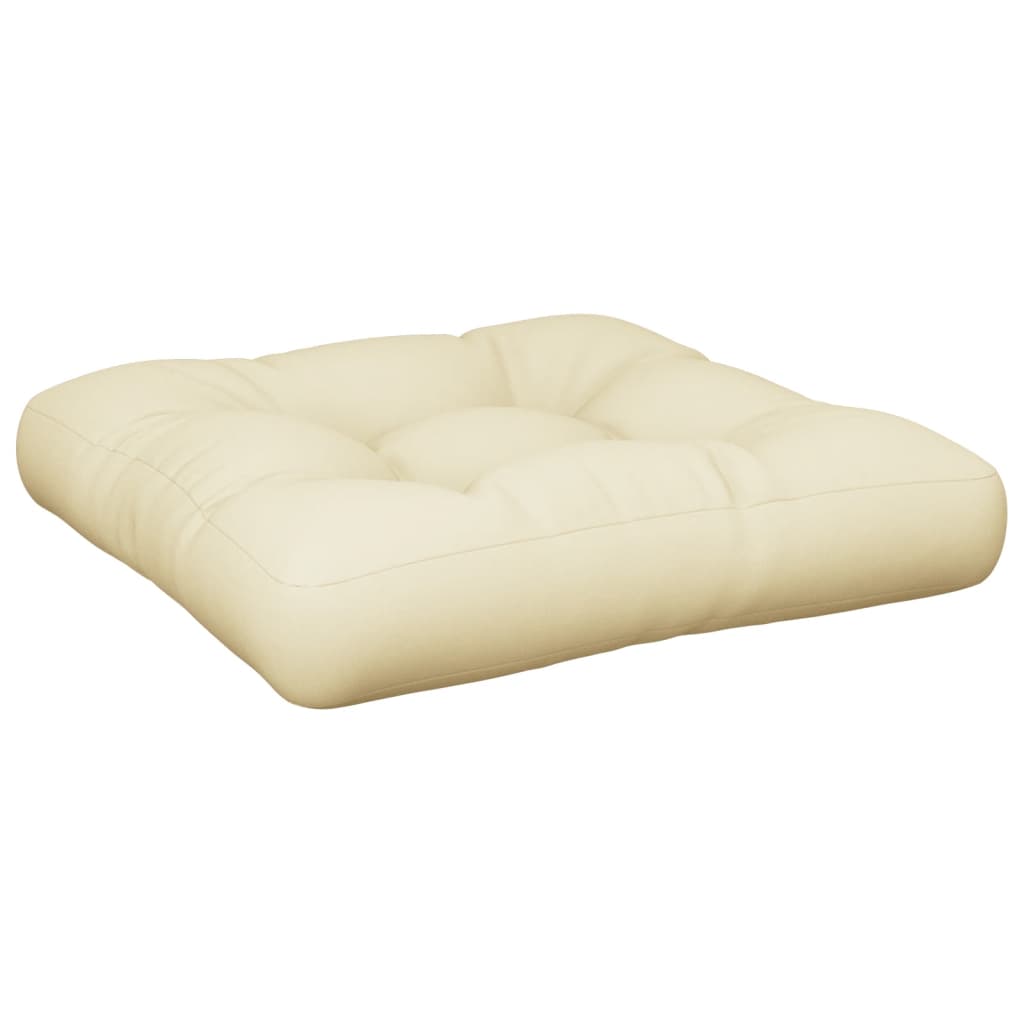 Jastuk za palete krem 60 x 60 x 12 cm od tkanine
