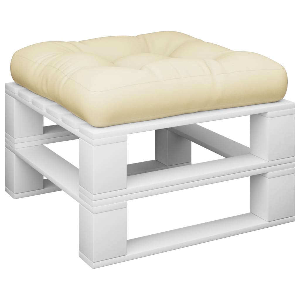 Jastuk za palete krem 60 x 60 x 12 cm od tkanine