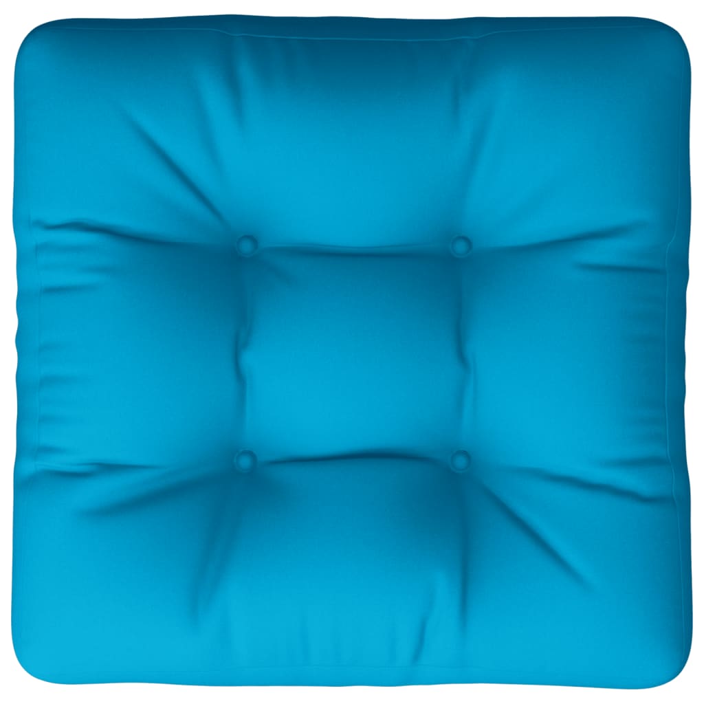 Jastuk za palete plavi 60 x 60 x 12 cm od tkanine