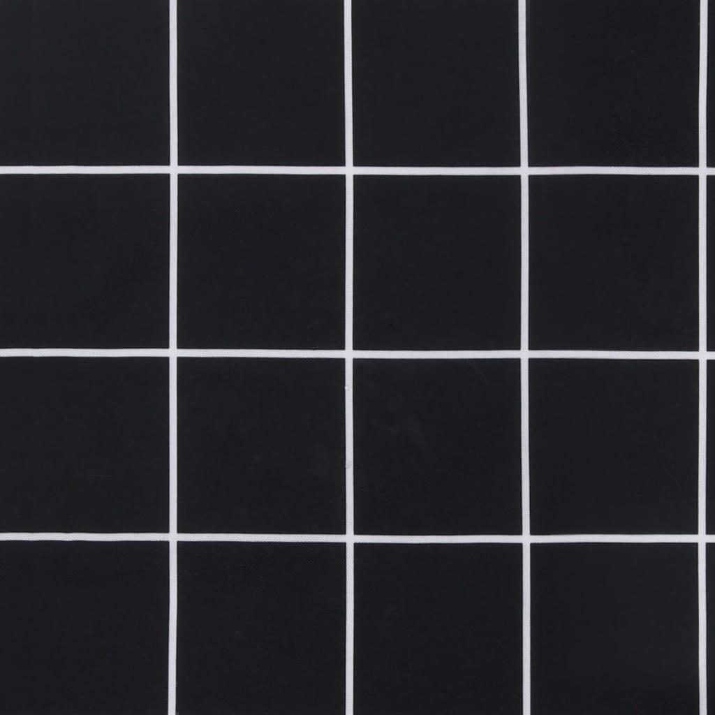 Jastuk za palete crni karirani 60 x 60 x 12 cm od tkanine