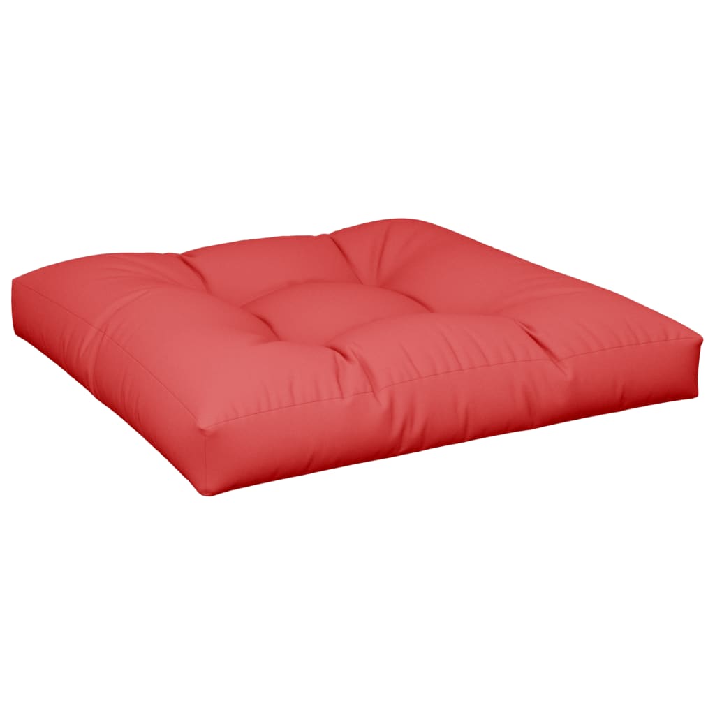 Jastuk za palete crveni 70 x 70 x 12 cm od tkanine