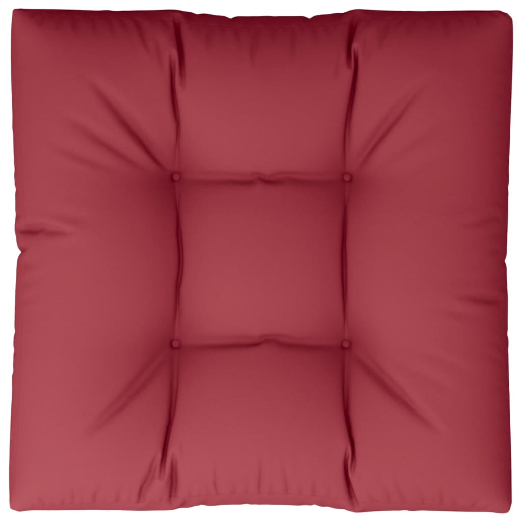 Jastuk za palete boja vina 70 x 70 x 12 cm od tkanine