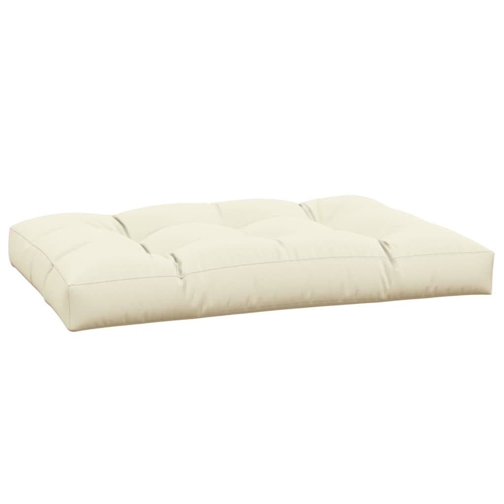 Jastuk za palete krem 120 x 80 x 12 cm od tkanine