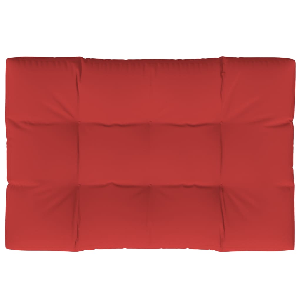 Jastuk za palete crveni 120 x 80 x 12 cm od tkanine