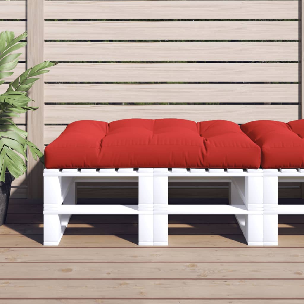 Jastuk za palete crveni 120 x 80 x 12 cm od tkanine