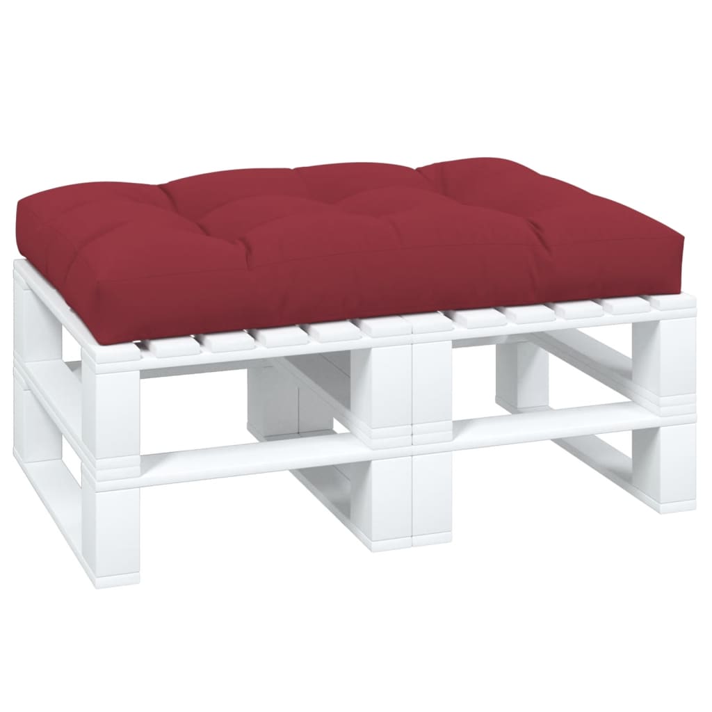 Jastuk za palete boja vina 120 x 80 x 12 cm od tkanine