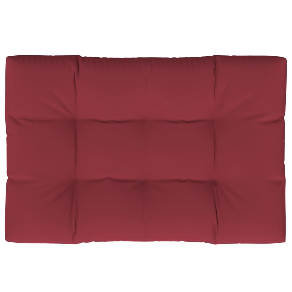 Jastuk za palete boja vina 120 x 80 x 12 cm od tkanine