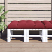 Jastuk za palete boja vina 120 x 80 x 12 cm od tkanine