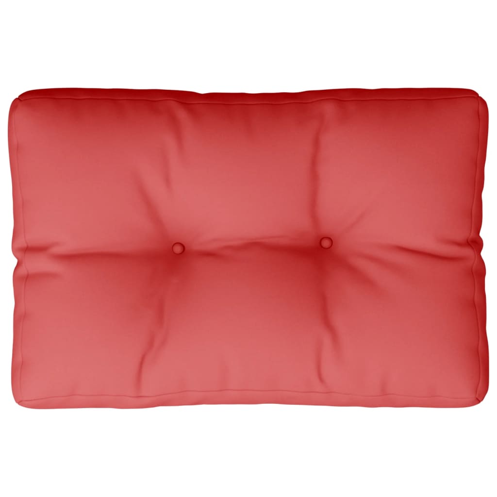 Jastuk za palete crveni 60 x 40 x 12 cm od tkanine