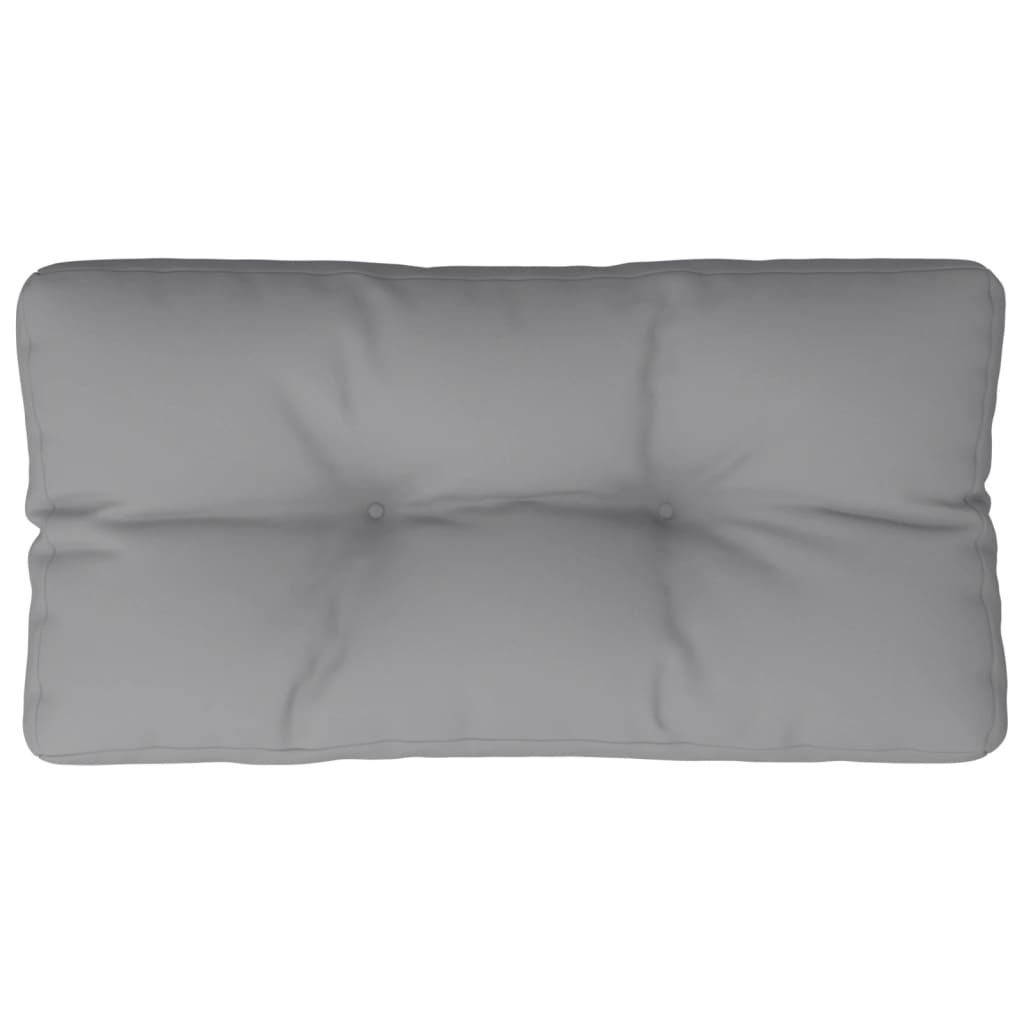 Jastuk za palete sivi 70 x 40 x 12 cm od tkanine