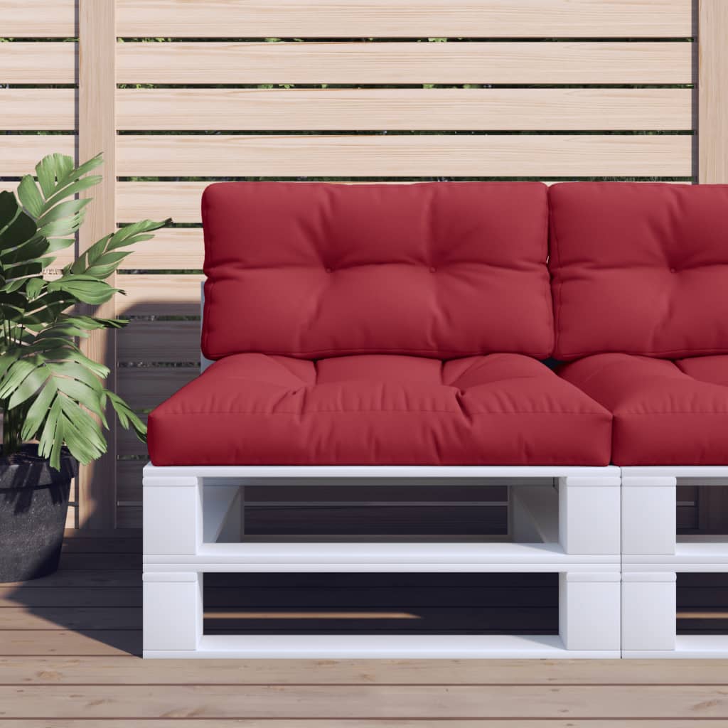 Jastuk za palete boja vina 70 x 40 x 12 cm od tkanine