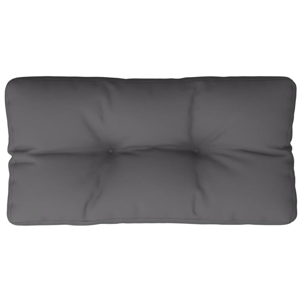 Jastuk za palete antracit 80 x 40 x 12 cm od tkanine