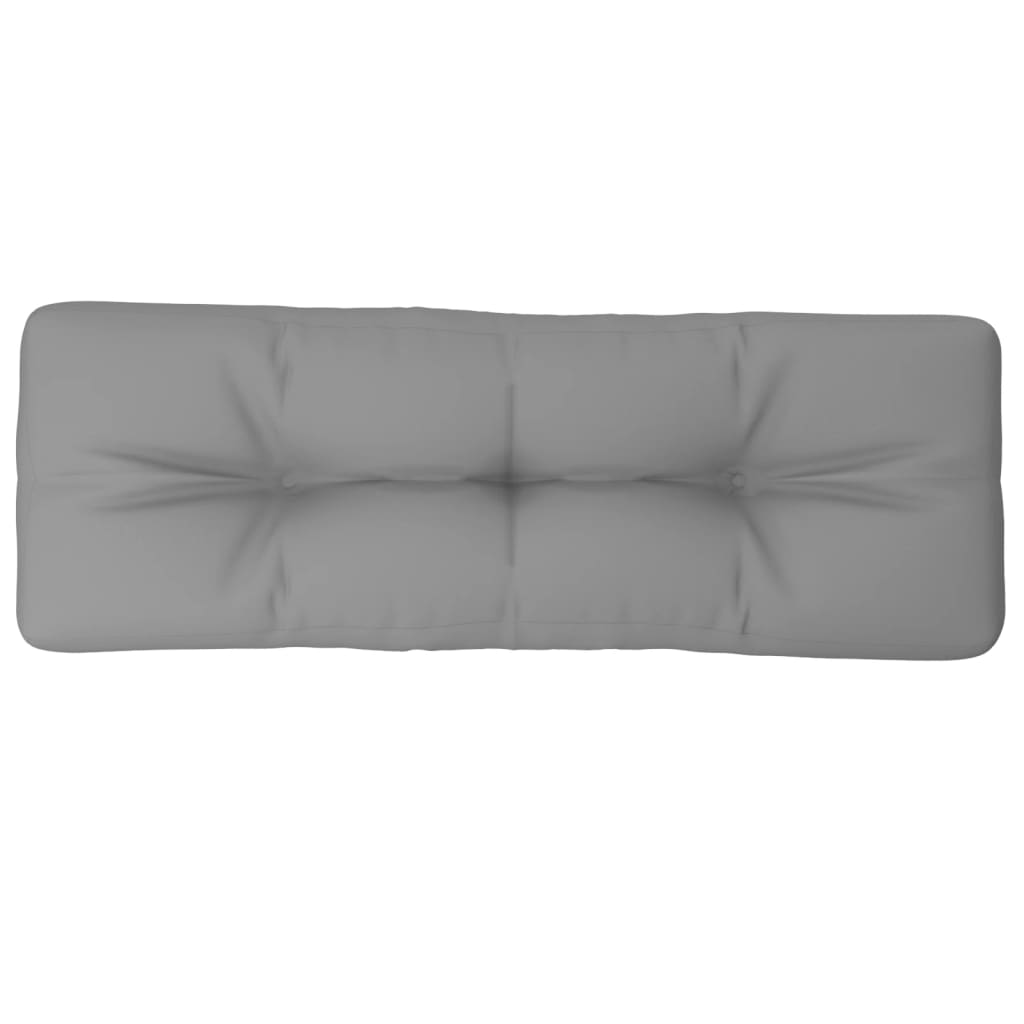 Jastuk za palete sivi 120 x 40 x 12 cm od tkanine