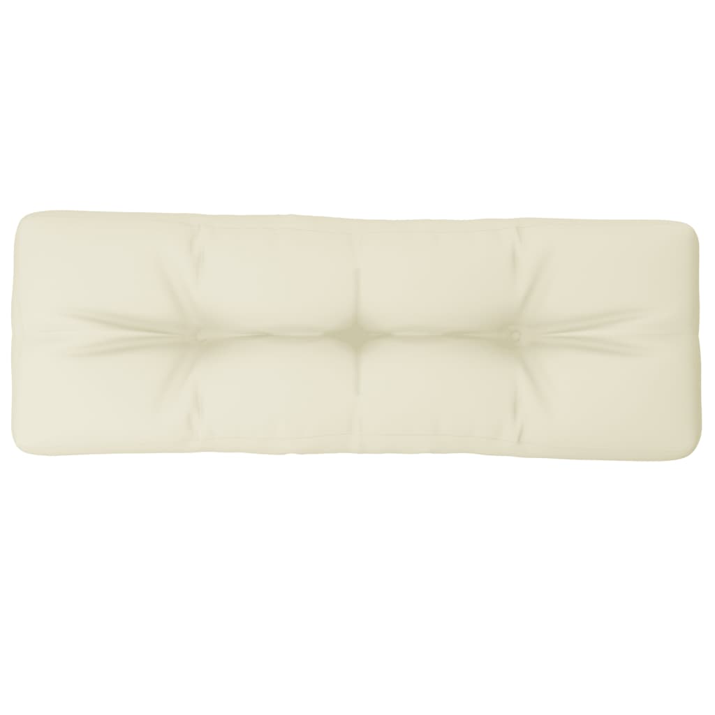 Jastuk za palete krem 120 x 40 x 12 cm od tkanine