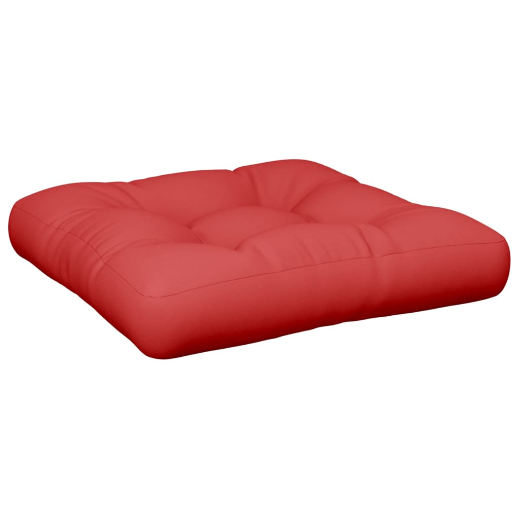 Jastuk za palete crveni 58 x 58 x 10 cm od tkanine