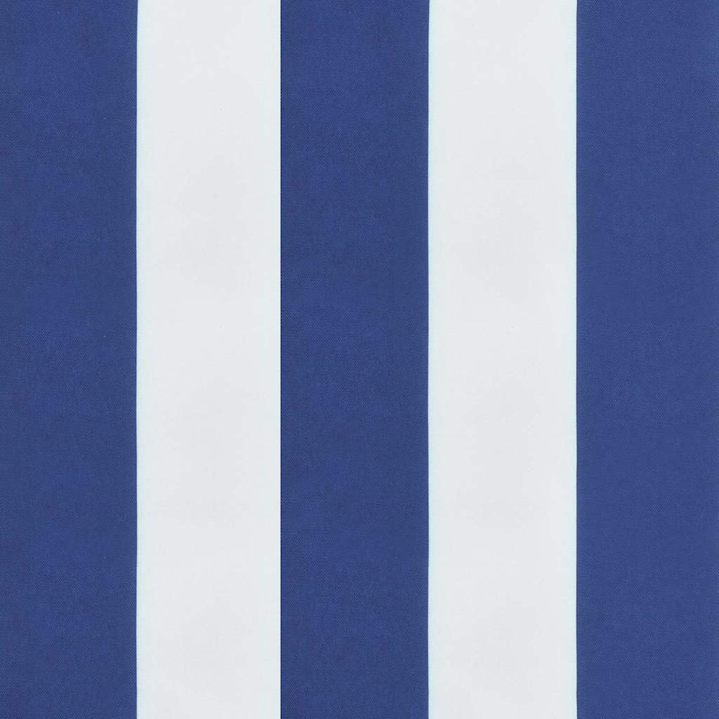 Jastuci za vrtne stolice 2 kom plavo-bijeli 40x40x4 cm tkanina