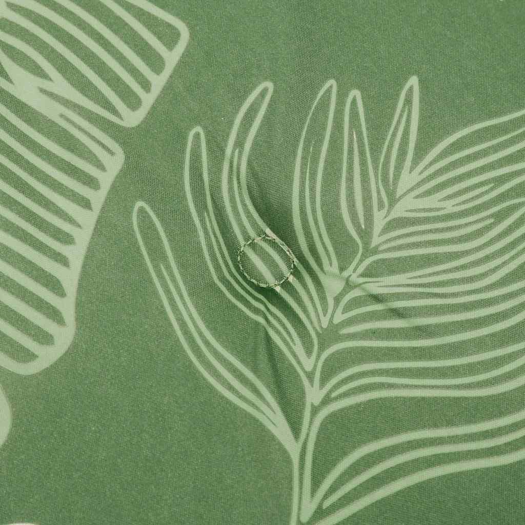 Jastuci za stolice 2 kom s uzorkom lišća 40x40x4 cm od tkanine
