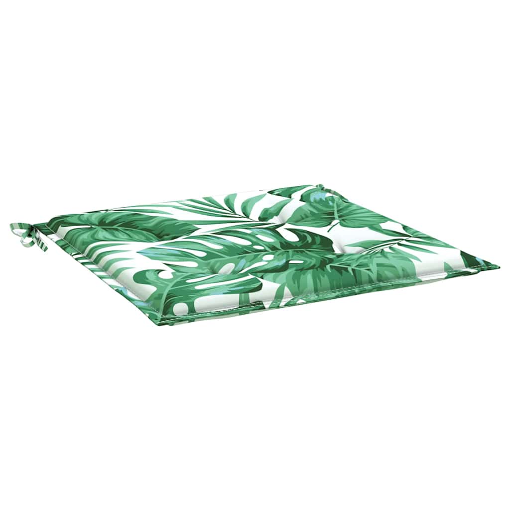 Jastučići za stolice 4 pcs Uzorak lista 50 x 50 x 4 cm