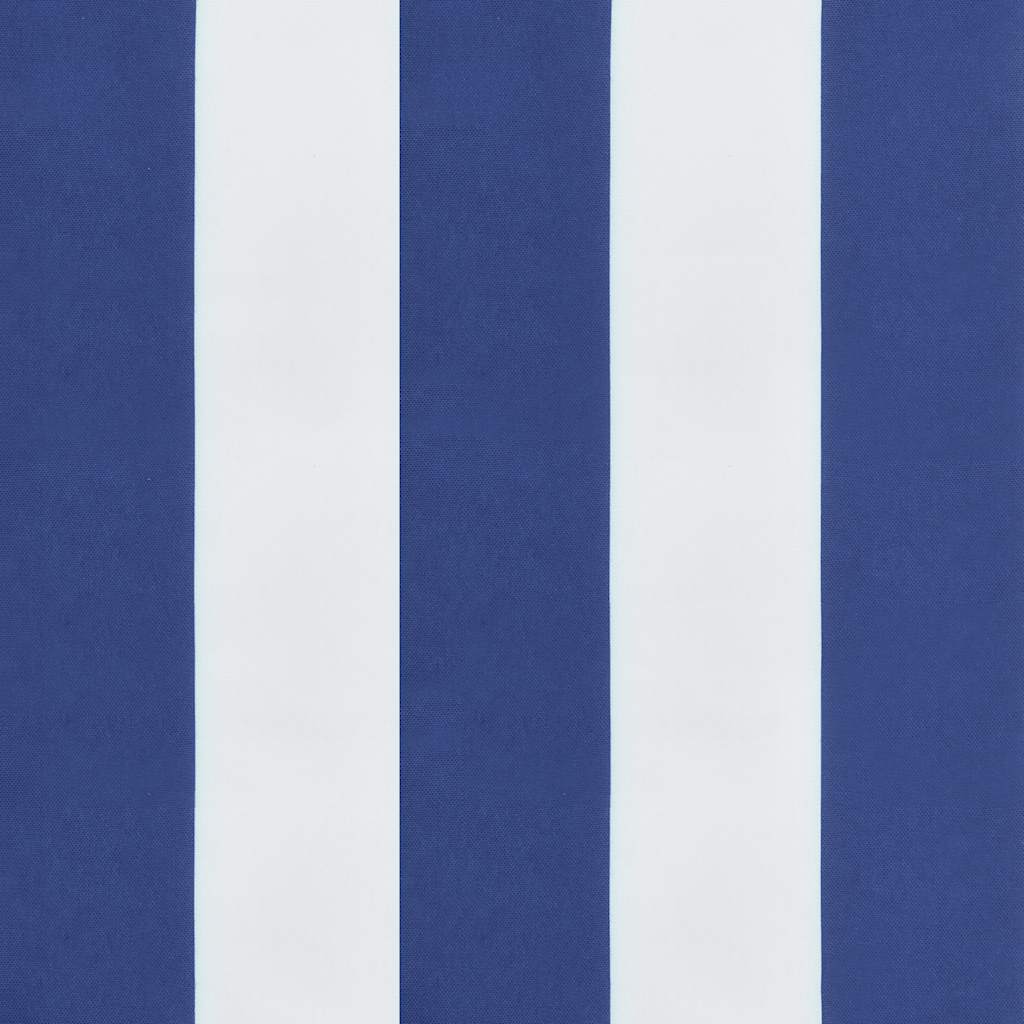 Jastuci za vrtne stolice 4 kom plavo-bijeli 50x50x4 cm tkanina