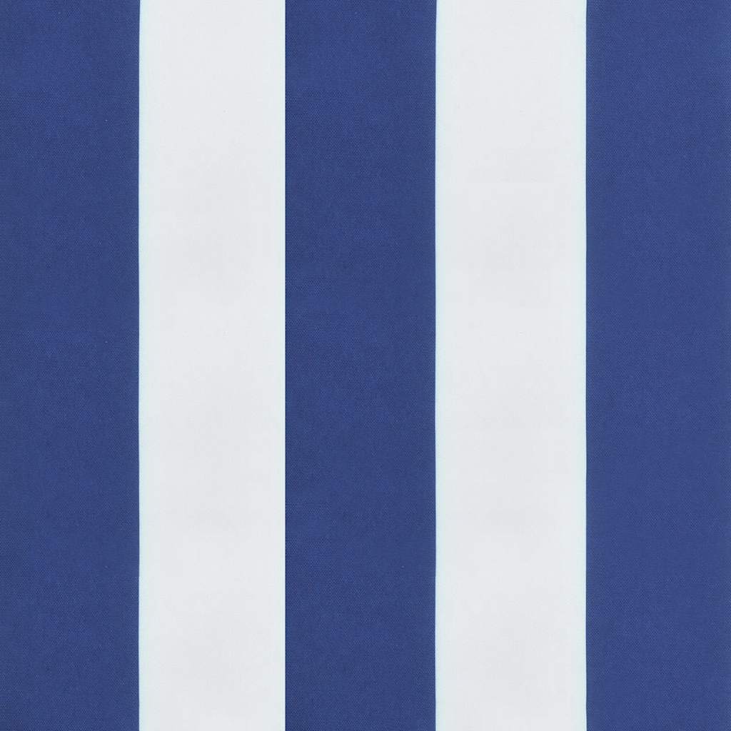 Jastuci za vrtne stolice 6 kom plavo-bijeli 50x50x4 cm tkanina