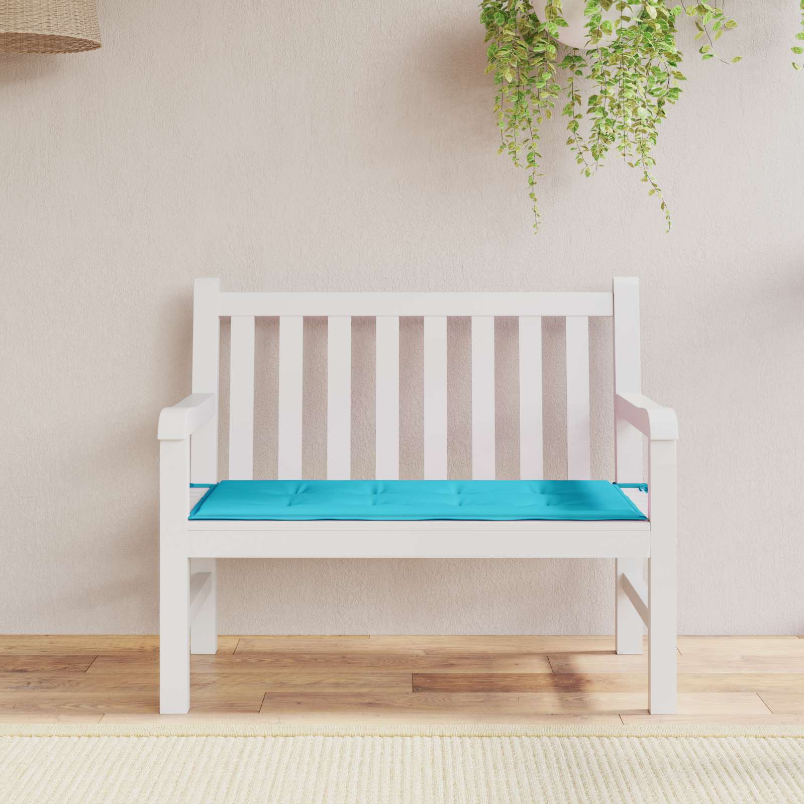 Jastučić za klupu Tirkizna 120 x 50 x 3 cm Oxford tkanina