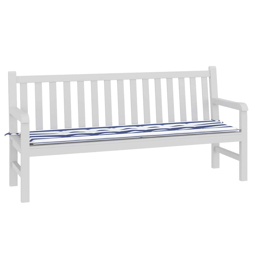 Jastučić za klupu Crna Karirana 150 x 50 x 3 cm Oxford tkanina