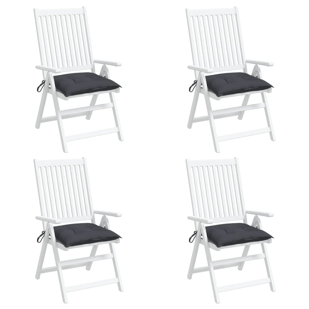 Jastuci za stolice 4 kom antracit 40x40x7 cm od tkanine Oxford