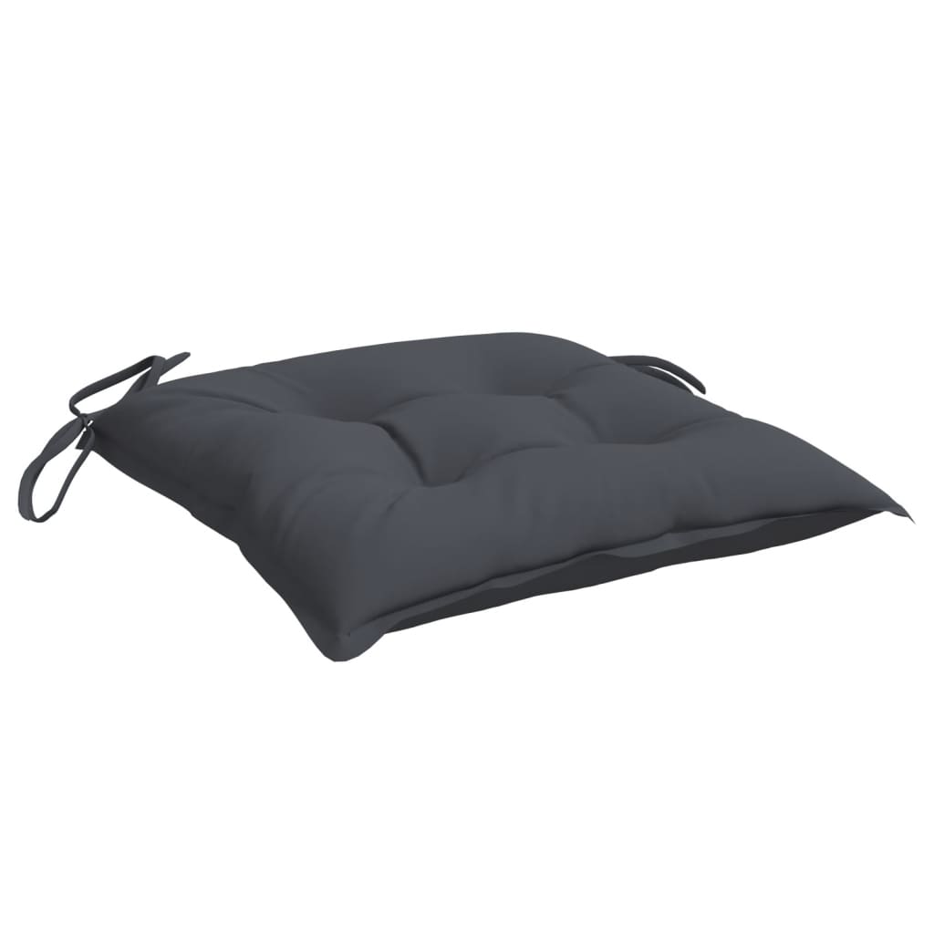 Jastuci za stolice 4 kom antracit 40x40x7 cm od tkanine Oxford
