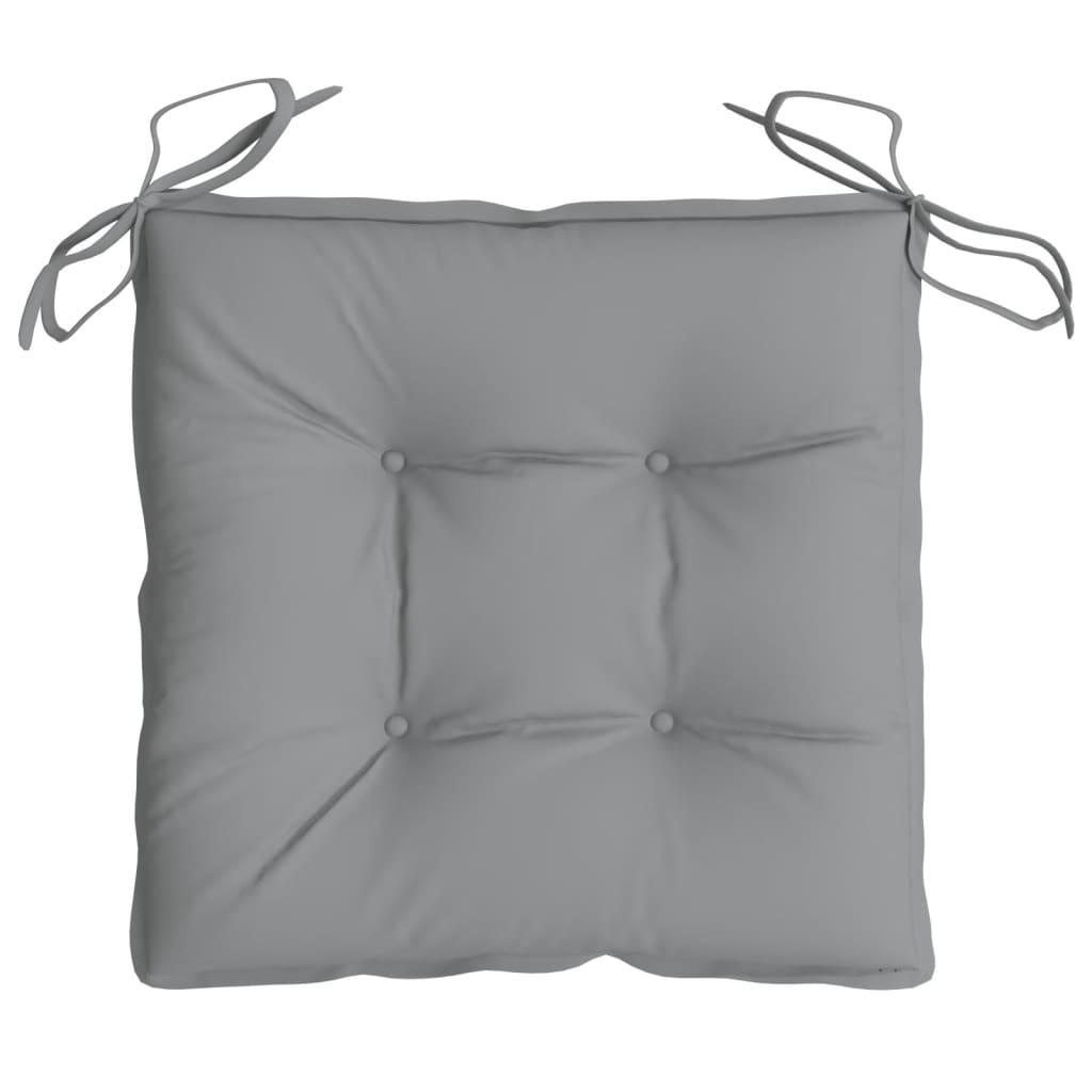 Jastuci za stolice 6 kom sivi 40 x 40 x 7 cm od tkanine Oxford