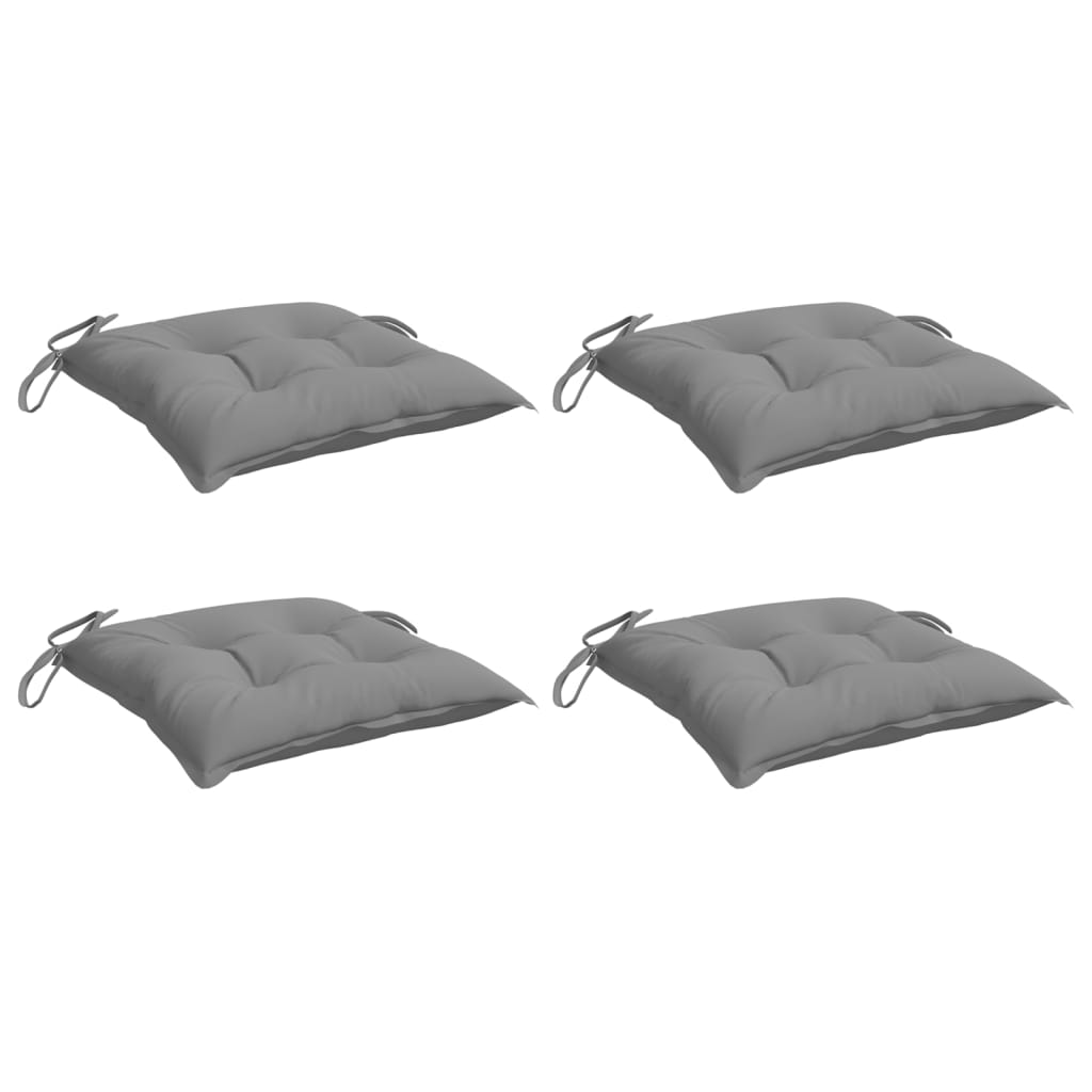 Jastuci za stolice 4 kom sivi 50 x 50 x 7 cm od tkanine Oxford