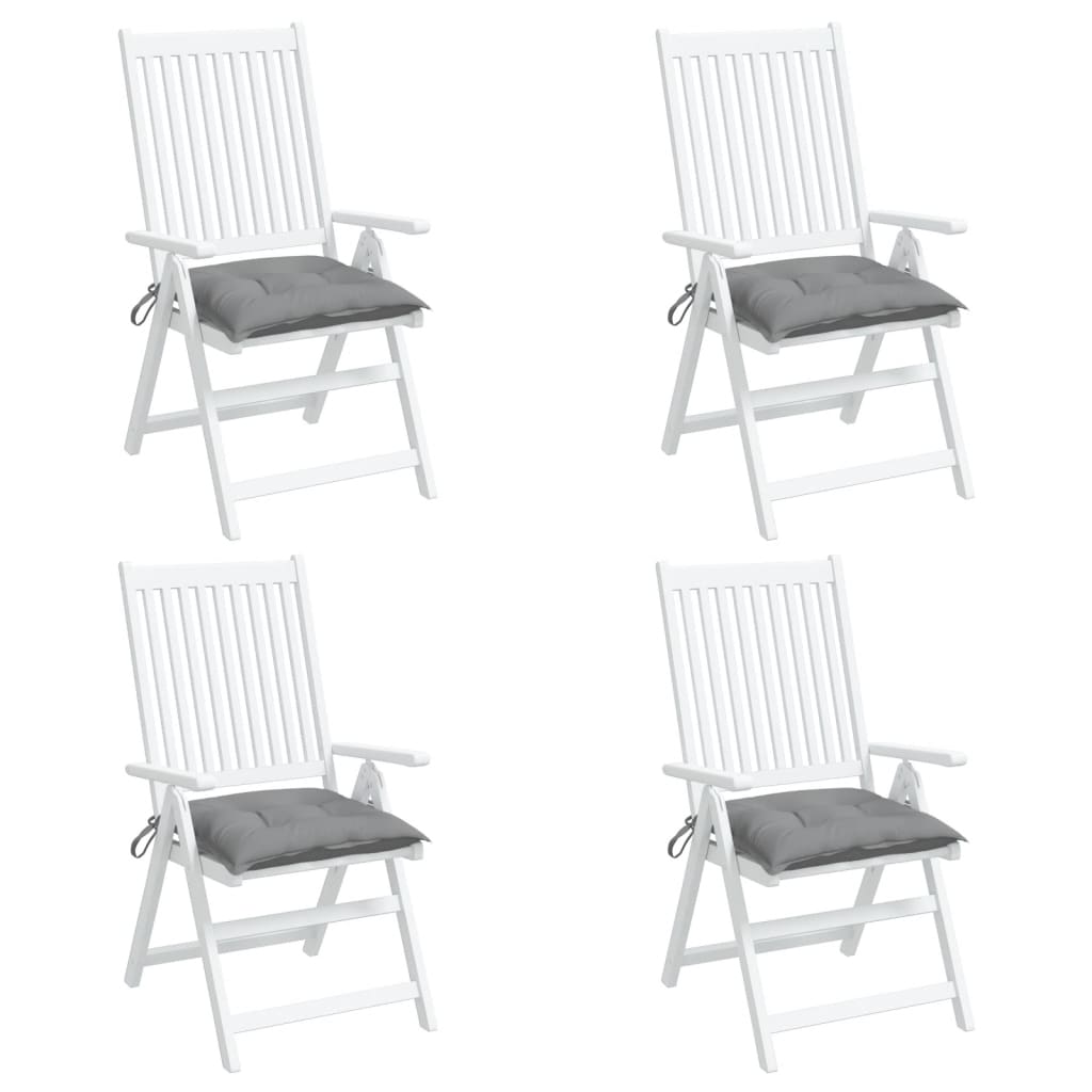 Jastuci za stolice 4 kom sivi 50 x 50 x 7 cm od tkanine Oxford