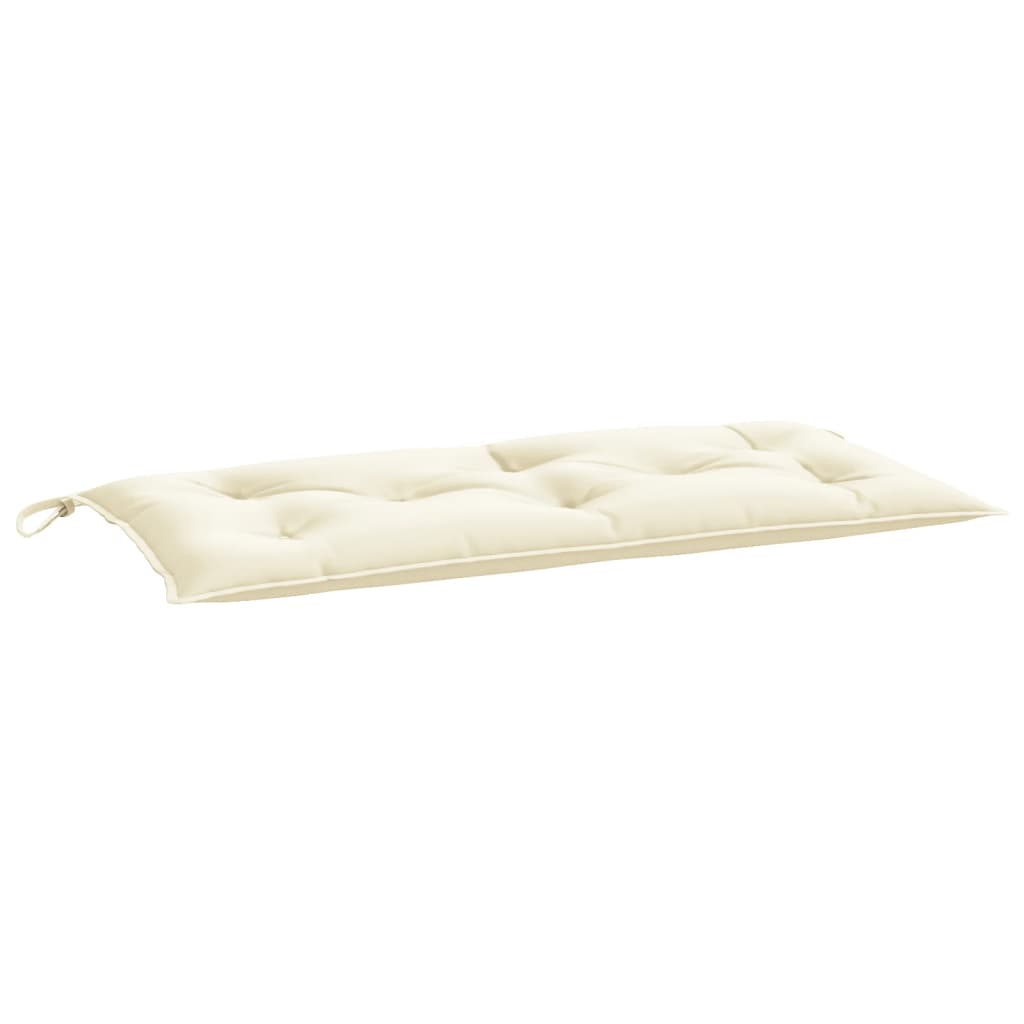 Jastuk za vrtnu klupu krem 100 x 50 x 7 cm od tkanine Oxford