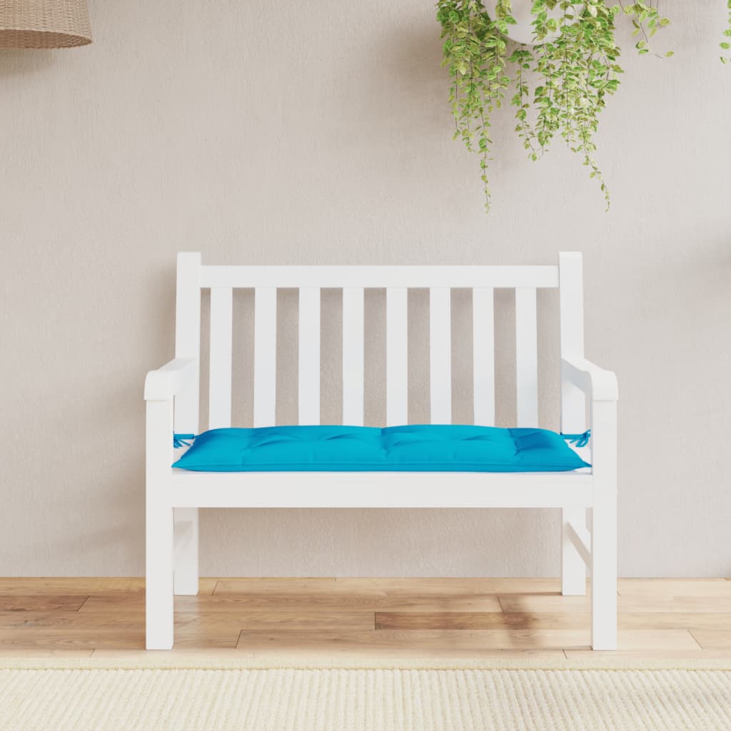 Jastuk za vrtnu klupu svjetloplavi 100x50x7 cm tkanina Oxford