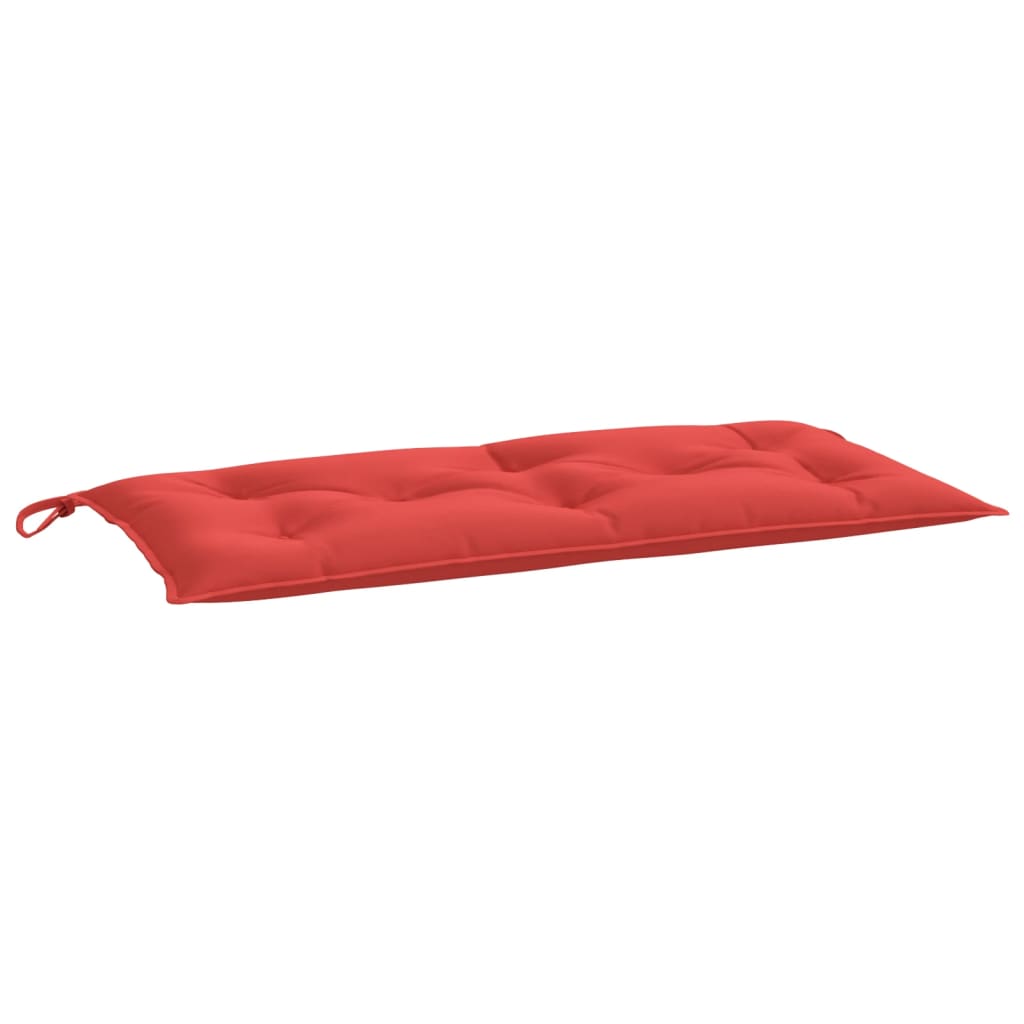 Jastuk za vrtnu klupu crveni 100 x 50 x 7 cm od tkanine Oxford