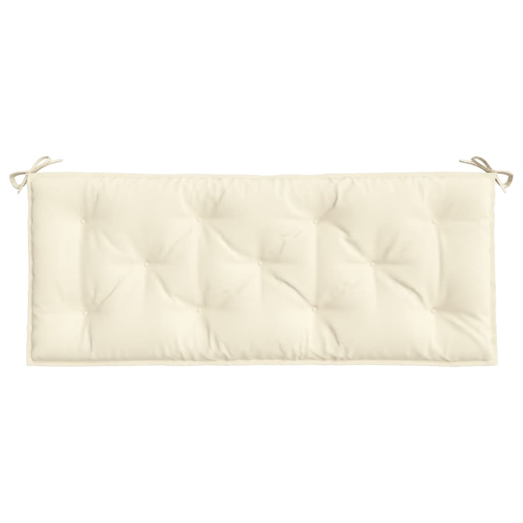 Jastuk za vrtnu klupu krem 120 x 50 x 7 cm od tkanine Oxford