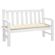 Jastuk za vrtnu klupu krem 120 x 50 x 7 cm od tkanine Oxford