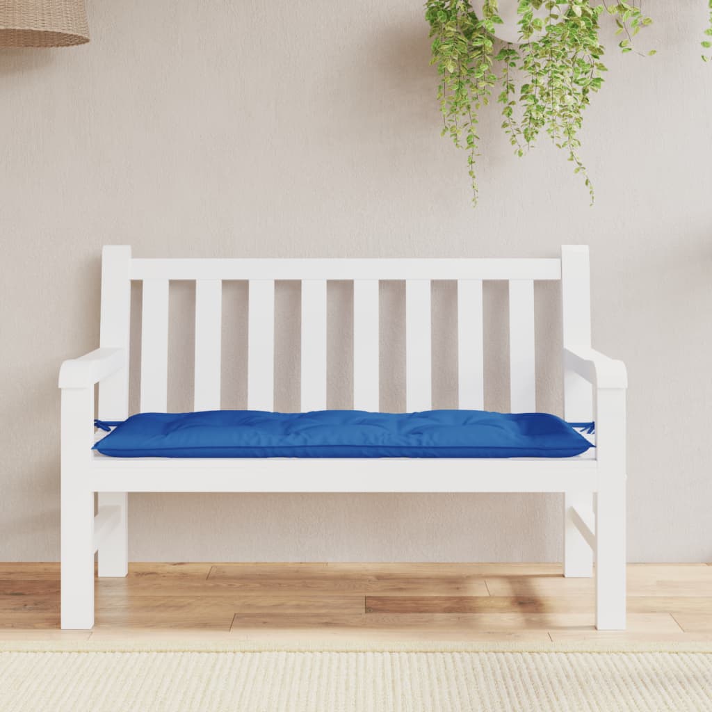 Jastuk za vrtnu klupu plavi 120 x 50 x 7 cm od tkanine Oxford