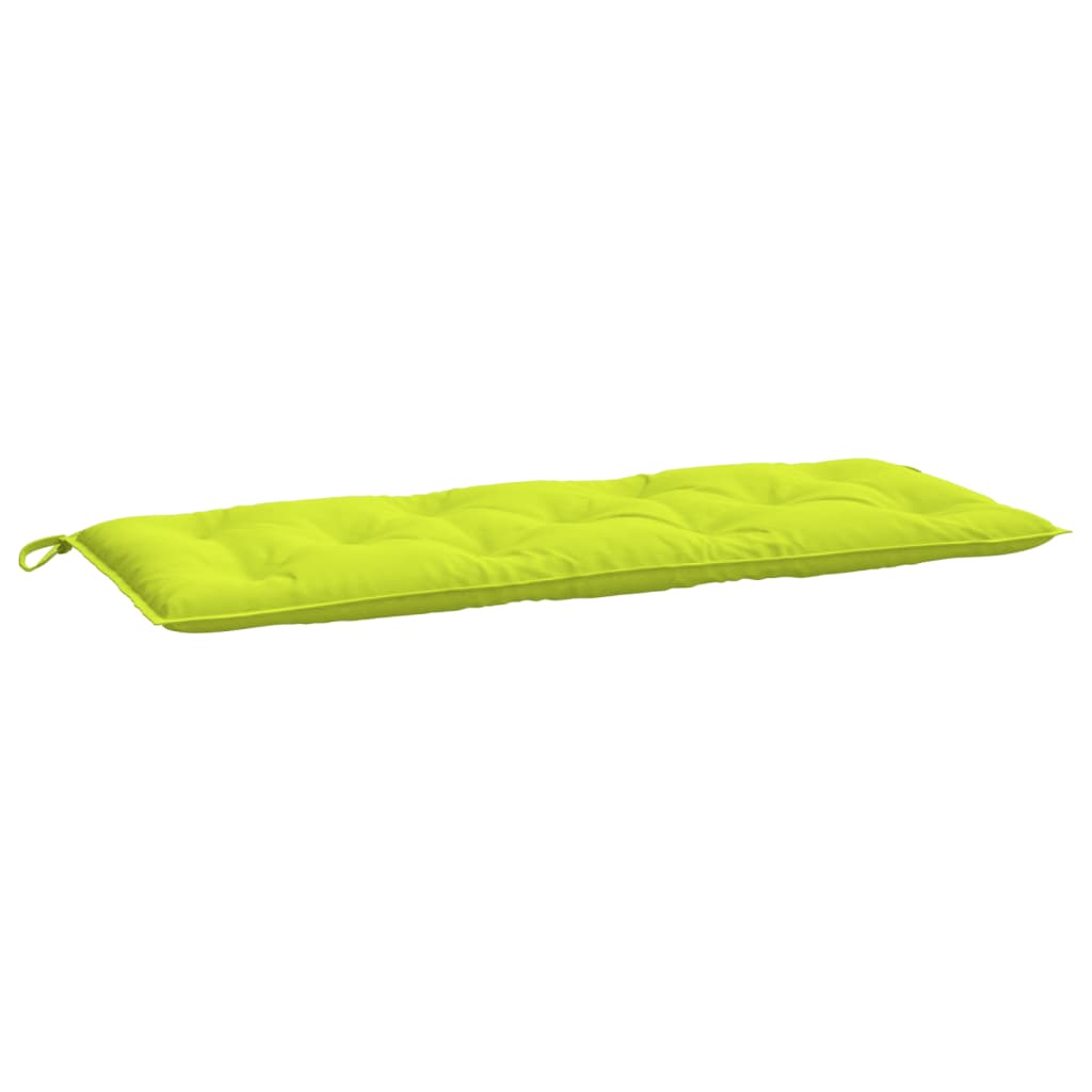 Jastuk za vrtnu klupu jarkozeleni 120x50x7 cm od tkanine Oxford