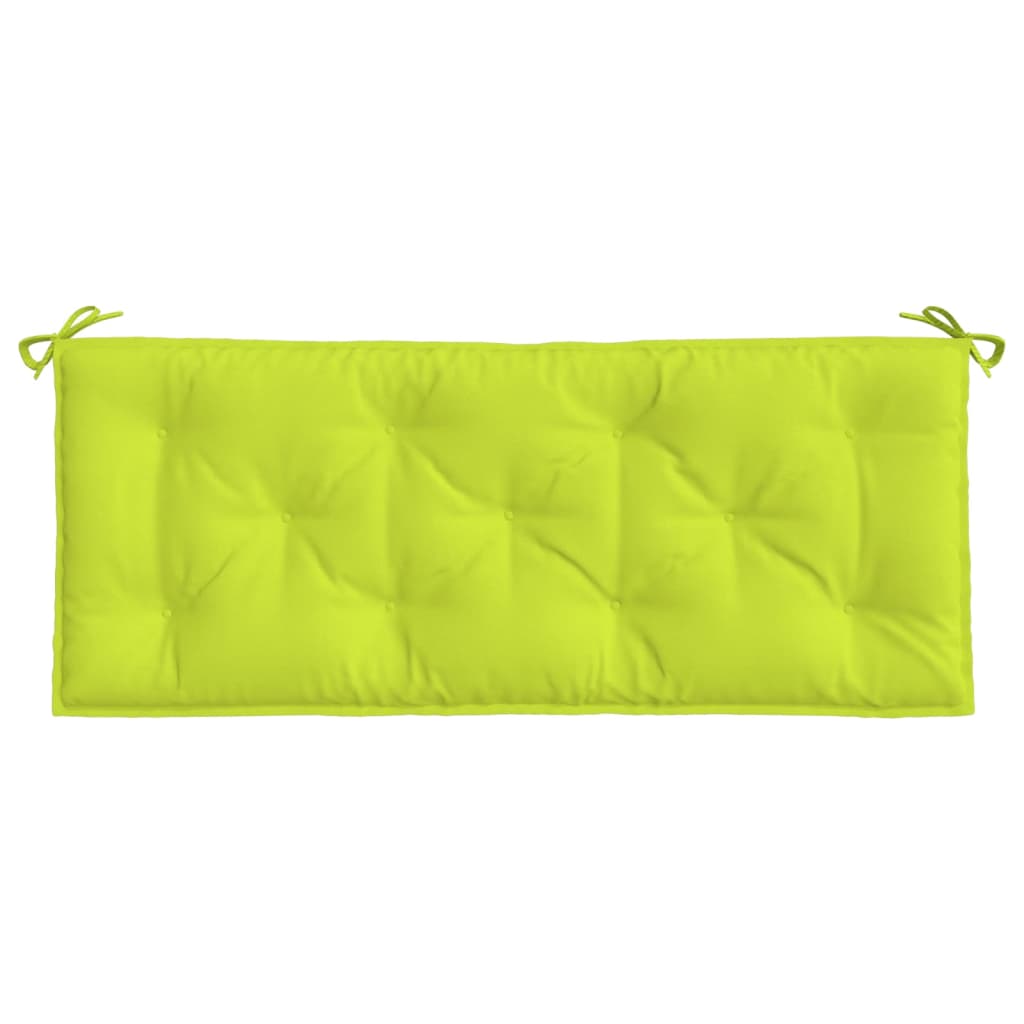 Jastuk za vrtnu klupu jarkozeleni 120x50x7 cm od tkanine Oxford