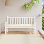 Jastuk za vrtnu klupu krem 150 x 50 x 7 cm od tkanine Oxford
