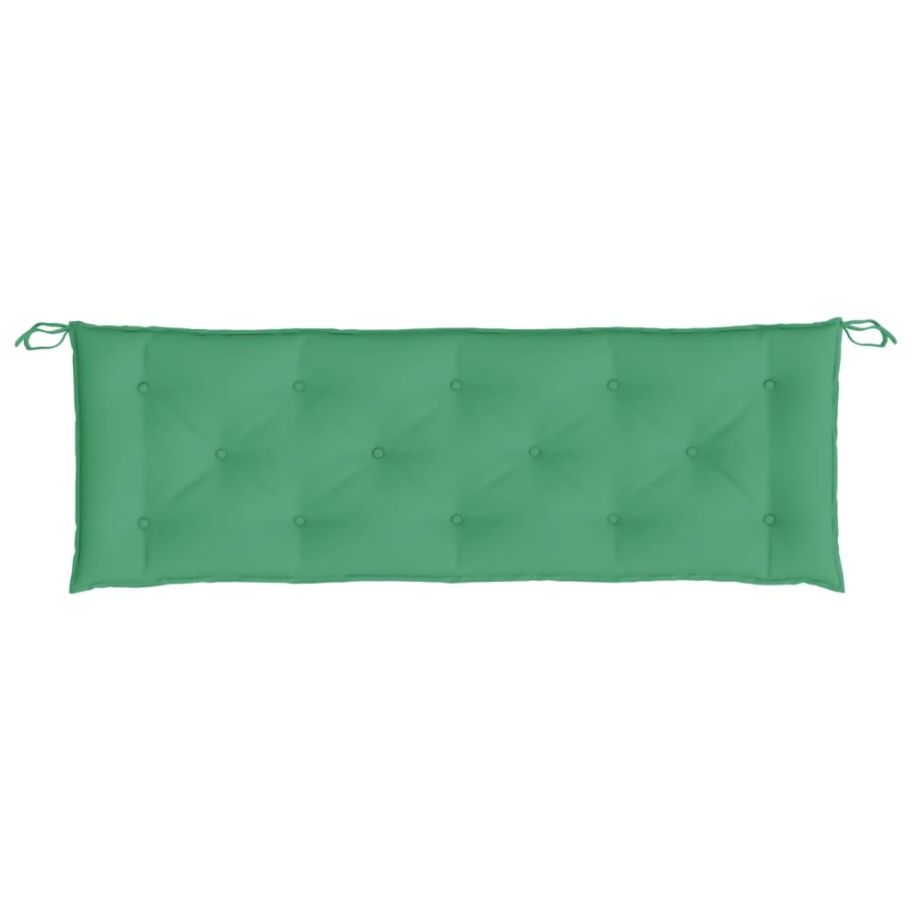 Jastuk za vrtnu klupu zeleni 150 x 50 x 7 cm od tkanine Oxford